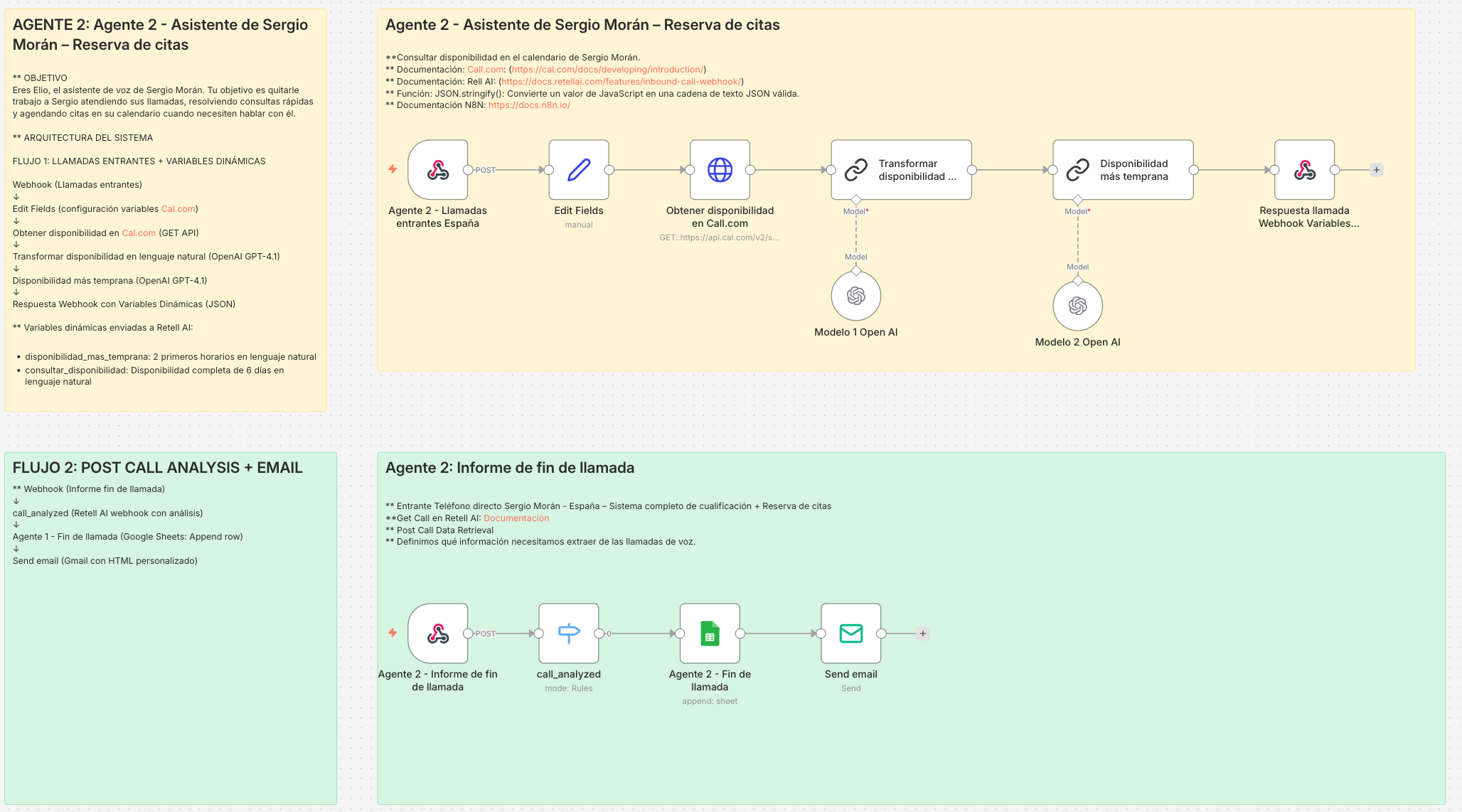 Agente 2 - Asistente personal de cada asesor para reserva de citas